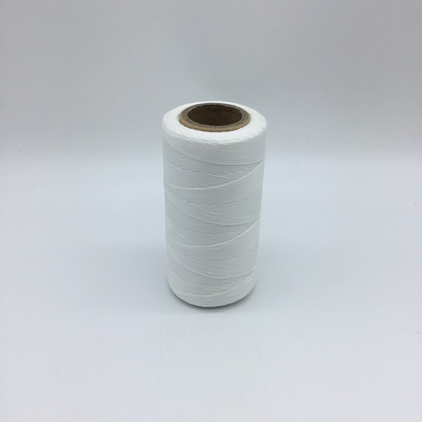 Heavy Waxed Polyester Thread - White
