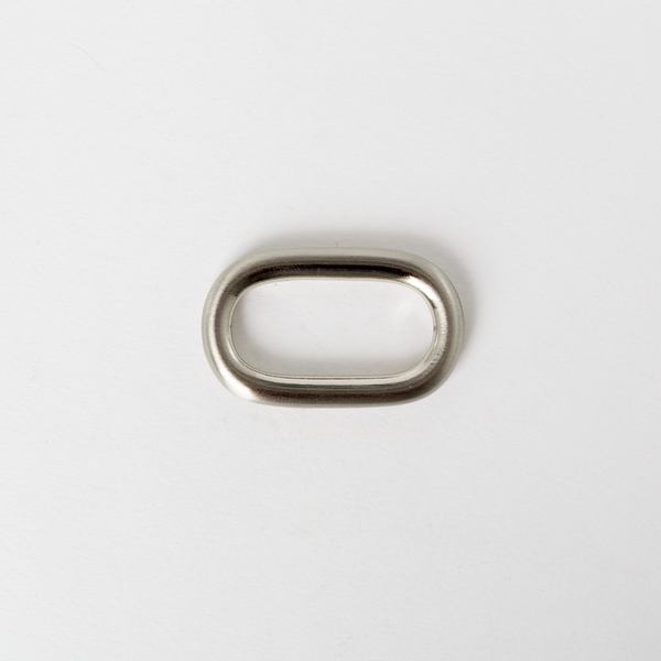 Solid Brass Oval Ring Nickel Finish