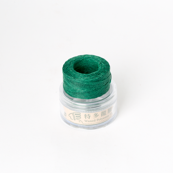 Waxed Thread Thin Green 0.3mm