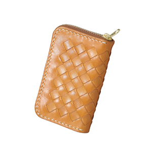 Woven Zipper Wallet Natural 10.5X6.5X1.8cm 