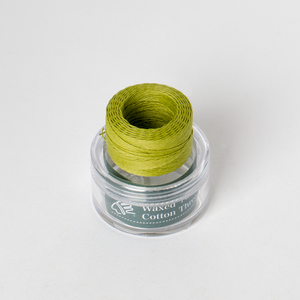 Waxed Linen Thread Mustard Green Middle 0.5mm