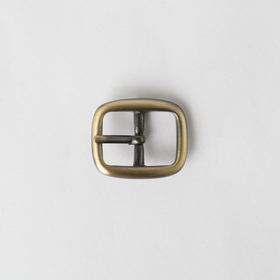 Rounded Center Bar Buckle Antique
