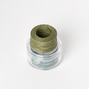 Waxed Linen Thread Olive Green Middle 0.5mm